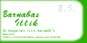 barnabas illik business card